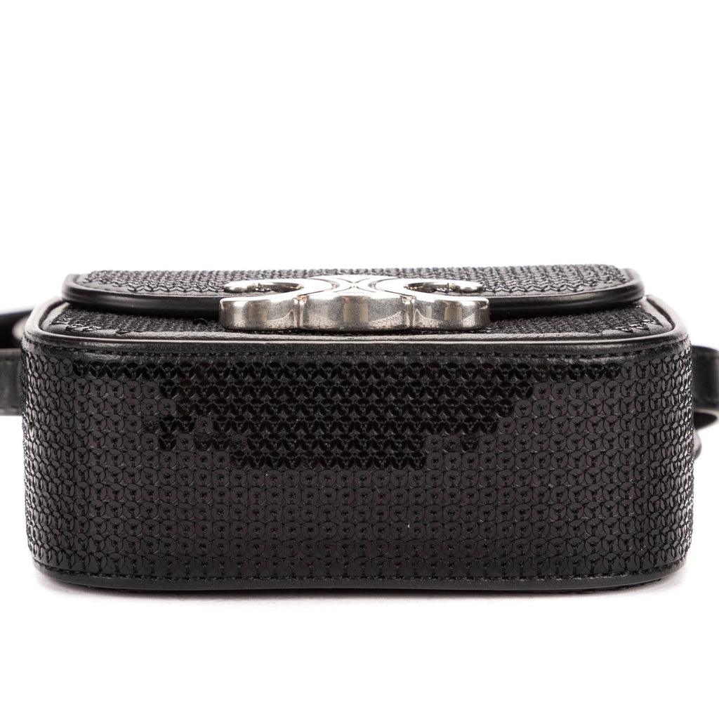 Celine Mini Claude Black Matelasse Calfskin Shoulder — view 6
