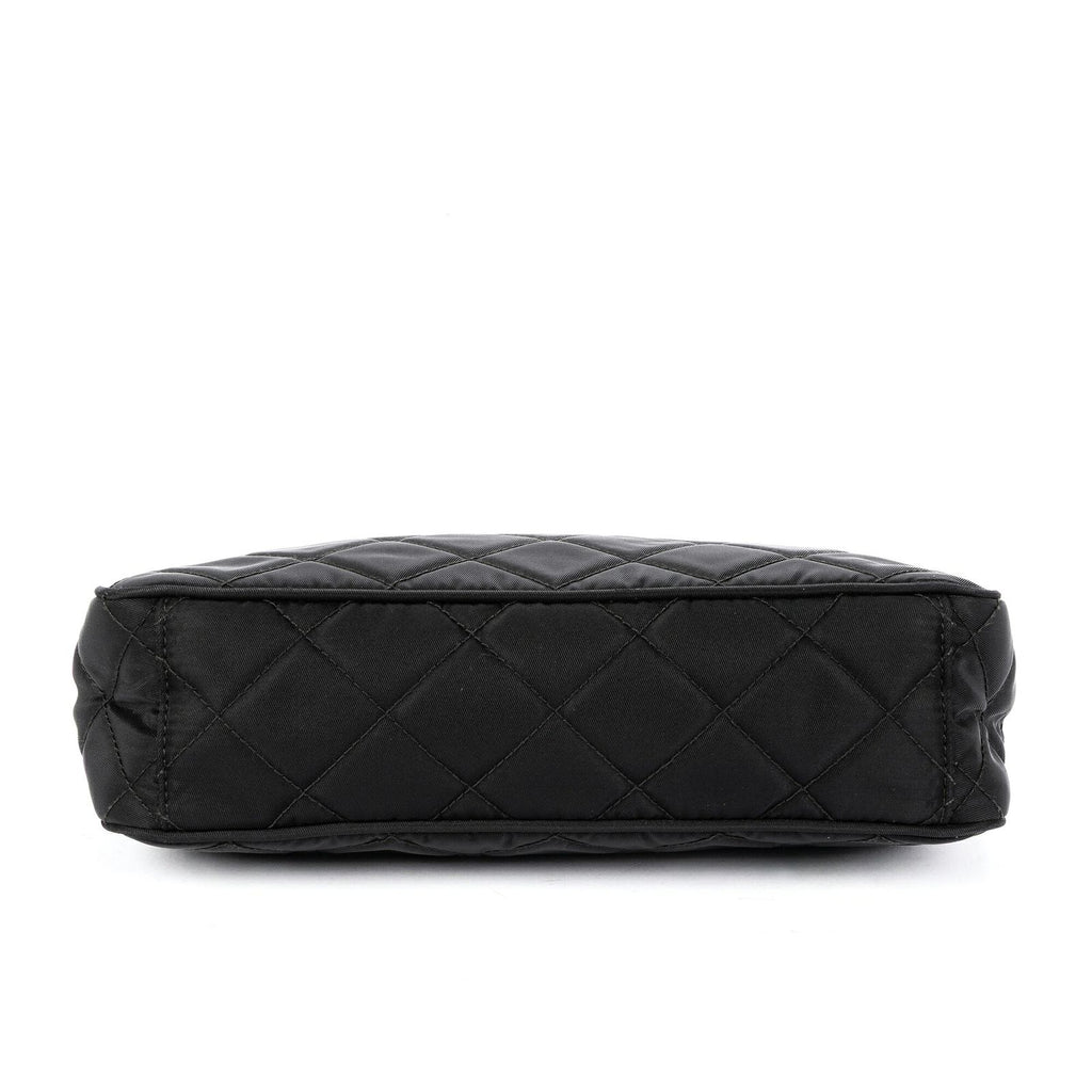 Prada Chain Shoulder Black Nylon Canvas — view 6
