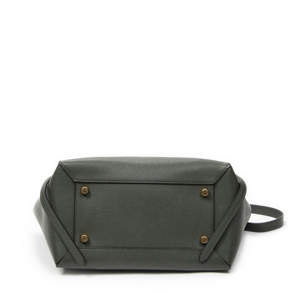 Celine Minibelt Darkgreen Grain Calf Leather Handbag — view 6