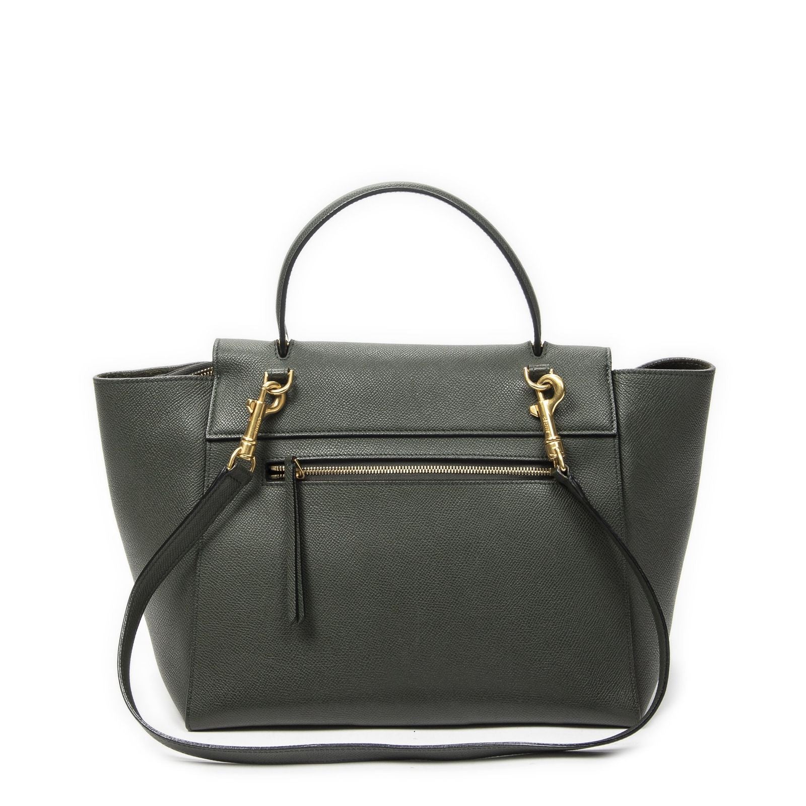 Celine Minibelt Darkgreen Grain Calf Leather Handbag — view 5