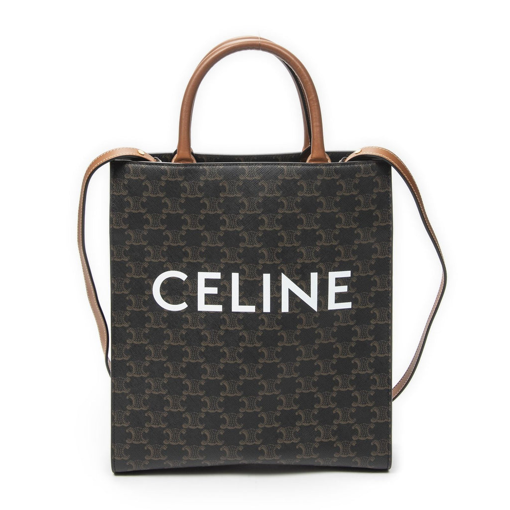 Celine Small Hippopotamus Tote Black Tantriomphe Canvas