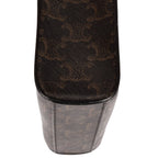 Celine Mini Vertical Cabas Darkbrown Tantriomphe Canvas Tote — view 8