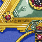 Hermes Scarf Blue Green 100% Twillsilk — view 4