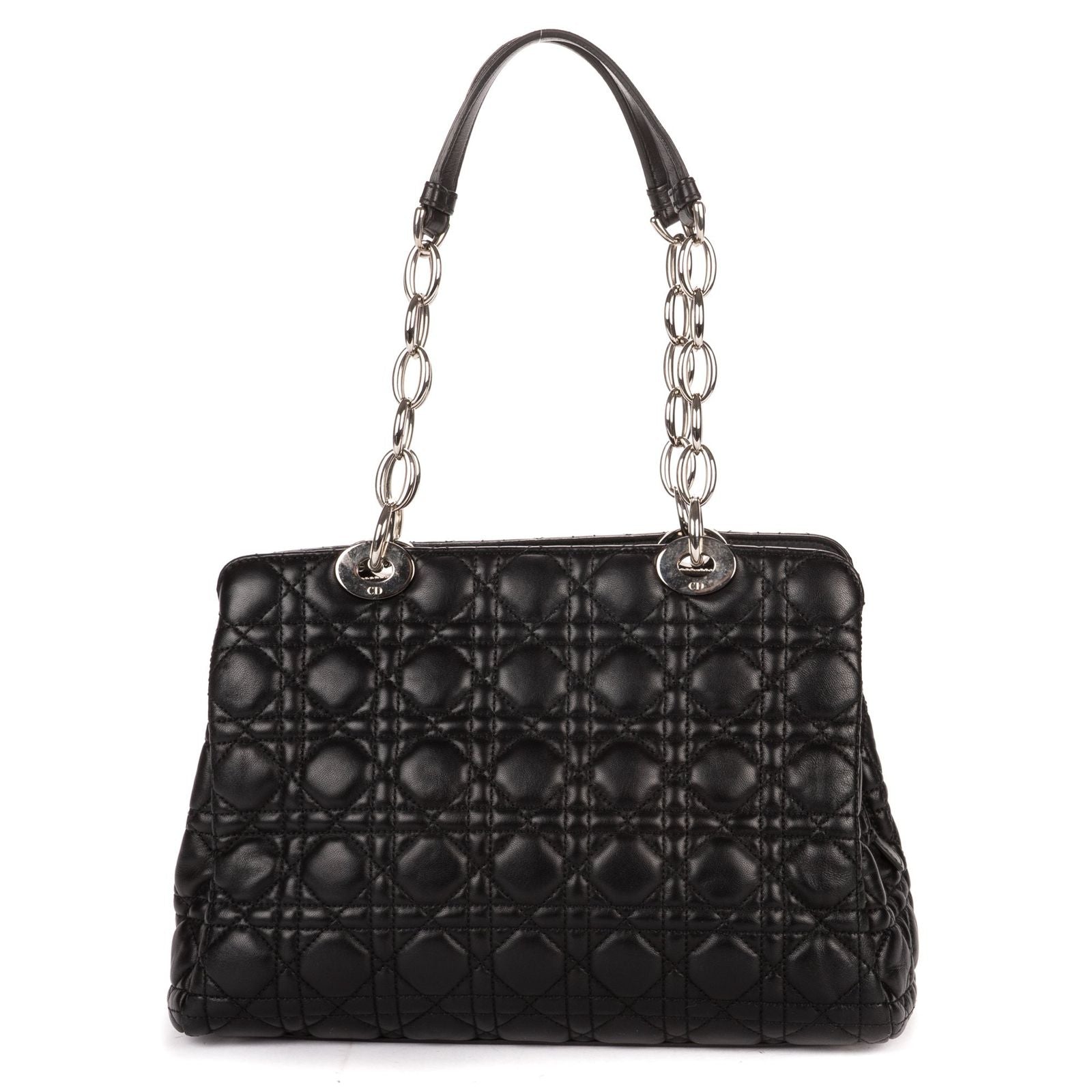 Dior tote Black Lambskin Leather — view 5