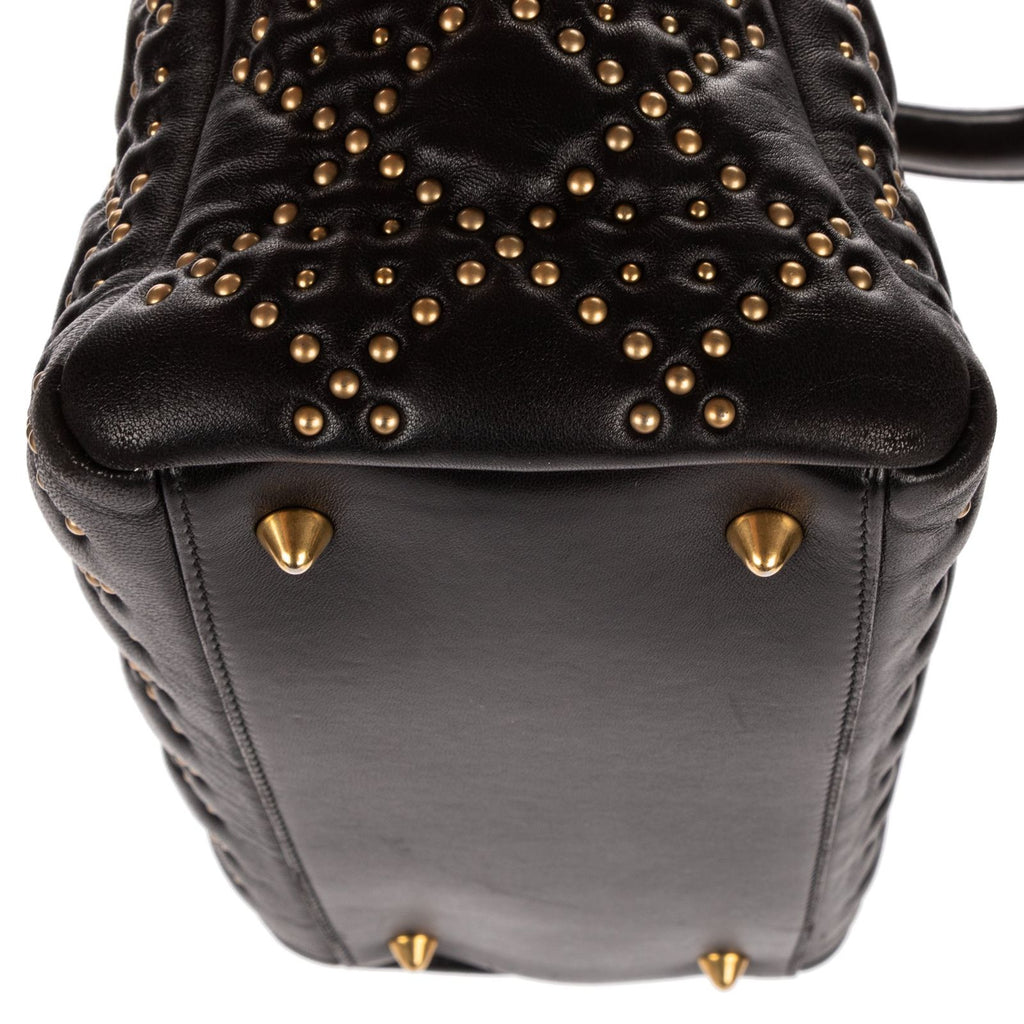 Dior lady Black Lambskin Leather Handbag — view 8