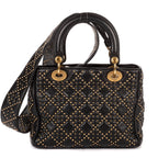 Dior lady Black Lambskin Leather Handbag — view 5