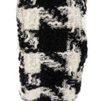 Chanel 19 Round Clutch Chain Shoulder Bag Black White Quilted Tweed — view 7