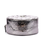 Chanel Round Bracelet Crossbodymetallic Greycrinkled Metallic Quilted Calfskin — view 6