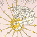 Hermes Scarf Pink Green 100% Twillsilk — view 3