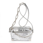 Louis Vuitton Ltd Ed Mini Soft Trunk Crushed Metallic Silver Metalliccalfskin