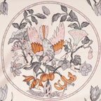Hermes Scarf Light Pink Orange Gray 100% Twillsilk — view 3