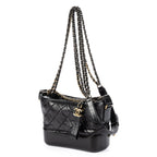 Chanel Gabrielle Hobo Black Quilted Lambskin Leather — view 2