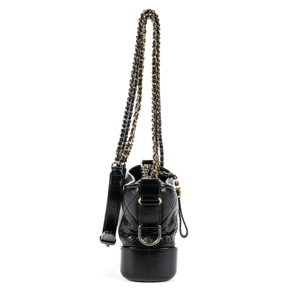 Chanel Gabrielle Hobo Black Quilted Lambskin Leather — view 4