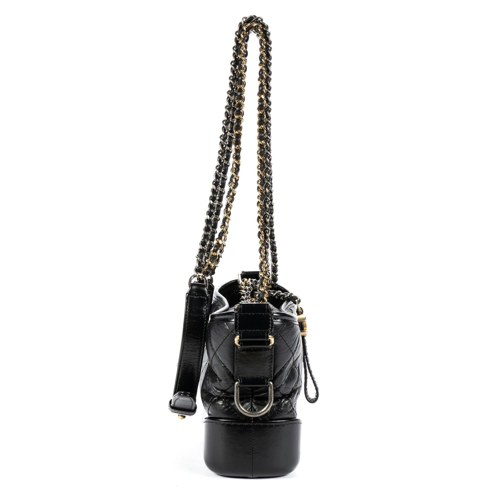 Chanel Gabrielle Hobo Black Quilted Lambskin Leather — view 4