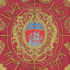 Hermes Scarf Red Yellow Green 100% Twillsilk — view 3
