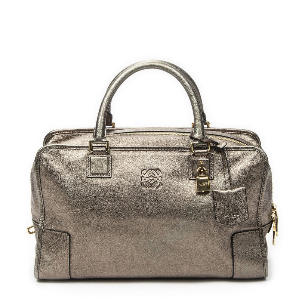 Loewe Amazona Blanc Leather Handbag