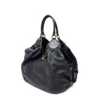 Louis Vuitton XL Black Mahinaleather Shoulder — view 2