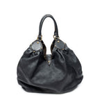 Louis Vuitton XL Black Mahinaleather Shoulder — view 5