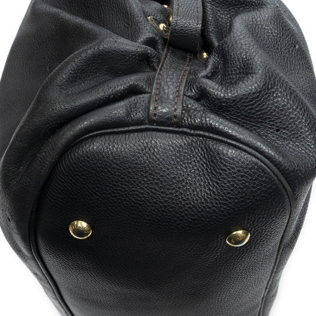 Louis Vuitton XL Black Mahinaleather Shoulder — view 7