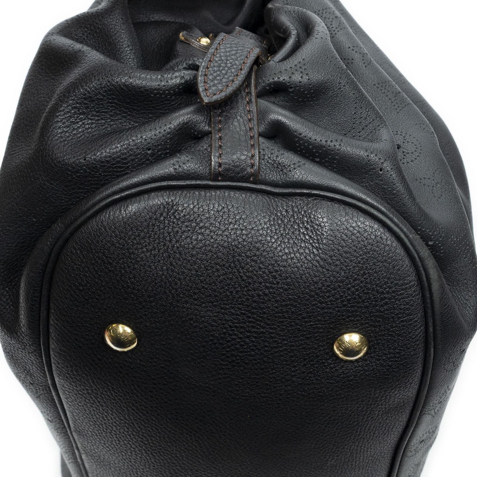 Louis Vuitton XL Black Mahinaleather Shoulder — view 8