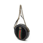 Gucci Mini Web Ophidia Cross Bodyblack Suede Leather Crossbody — view 2