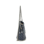 Gucci GG Marmont Torchon Bucket Bag Navy Matelasse Calfskin — view 4