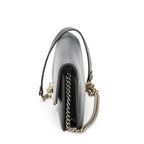 Gucci Interlocking Chain Walletblack Calfskin Leather Shoulder — view 3