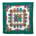 Hermes Carre 90 les Rubans du Cheval Horse Ribbon Decoration Scarf Green Ivory