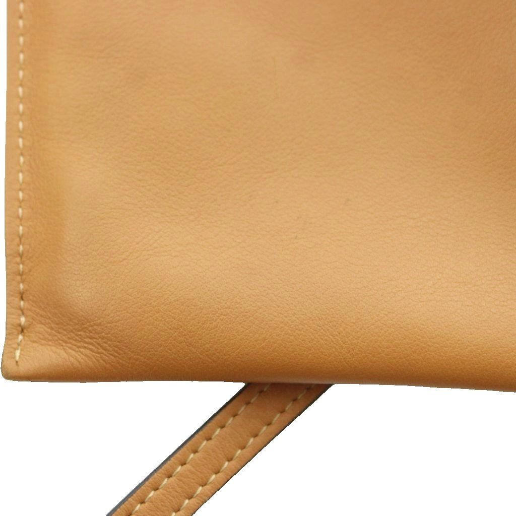 Loewe Anagram Flamenco Pocket Shoulder Bag Drawstring Leather One Color Brown SS — view 8