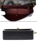 Chanel Chain Shoulder Bag Gold Quilted Lambskin Diana Flap 25 — view 3