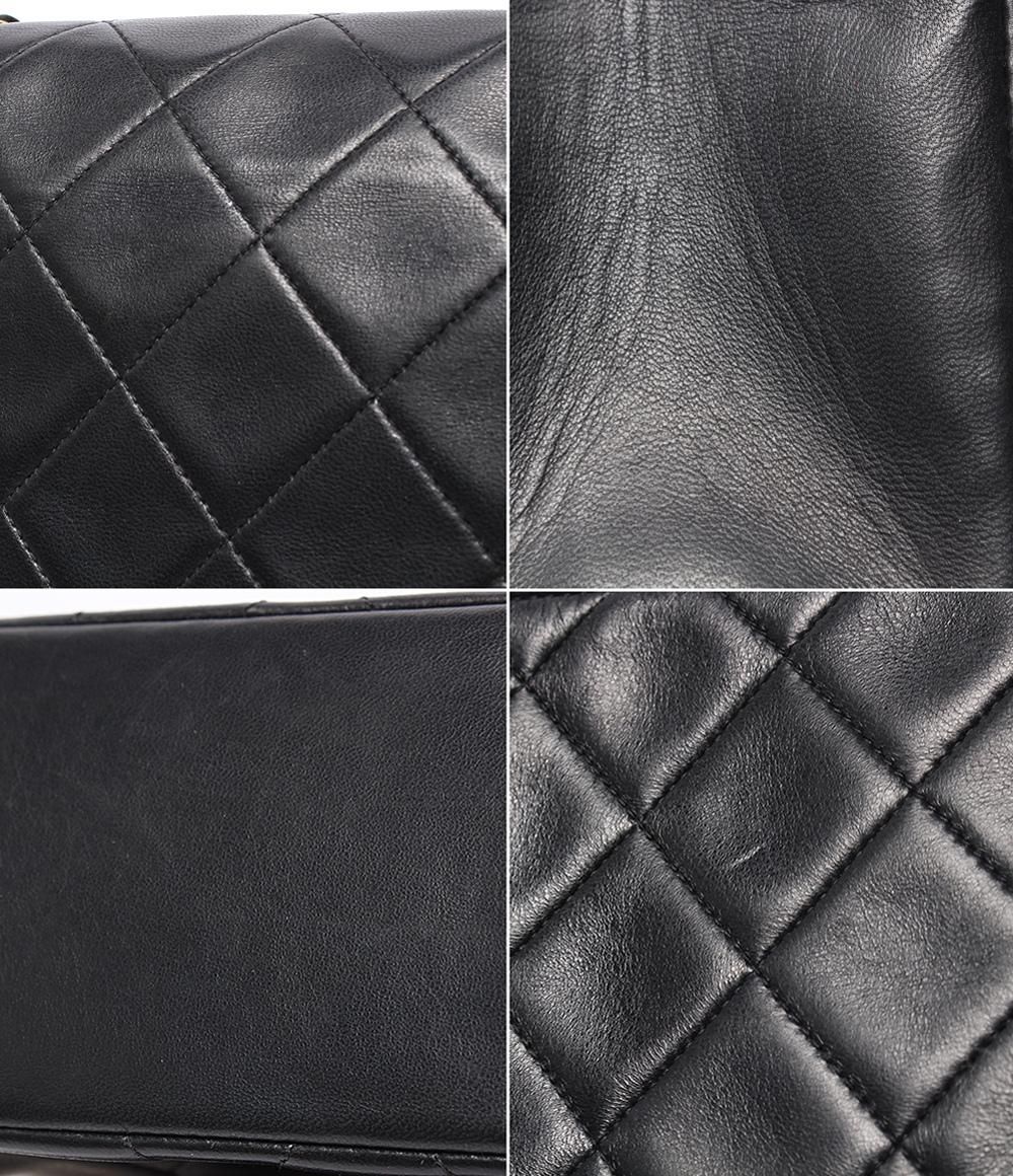 Chanel Chain Shoulder Bag Gold Quilted Lambskin Diana Flap 25 — view 8