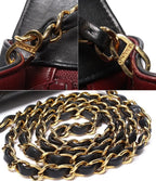 Chanel Chain Shoulder Bag Gold Quilted Lambskin Diana Flap 25 — view 7