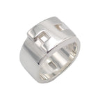 Hermes Newhela Cles Rin 52 Ring 925 Sterling Silver