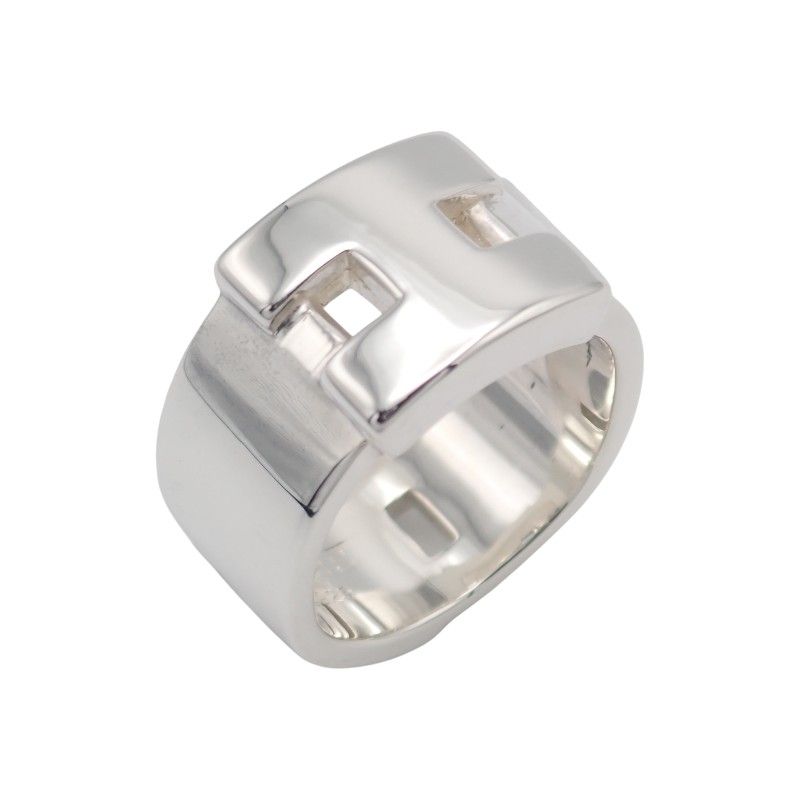 Hermes Newhela Cles Rin 52 Ring 925 Sterling Silver