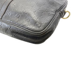 Gucci Business Briefcase Guccissima Leather Dark Brown Lightweight Capacity — view 4