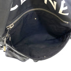 Celine Logo Print Tote Multi Pocket Nylon Black Lightweight Capacity Crossbody — view 4
