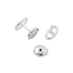 Hermes Earrings Farandole Chaine D'ancre Motif TPM Silver Stud — view 3