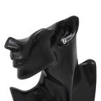 Hermes Earrings Farandole Chaine D'ancre Motif TPM Silver Stud — view 4