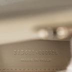 Saint Laurent Betty Studs Chain Shoulder Bag Gray Beige Leather — view 6