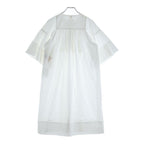 Hermes Bohemian Short Dress Gauze Mosaic Total Pattern Jacquard Crew Neck Short — view 2