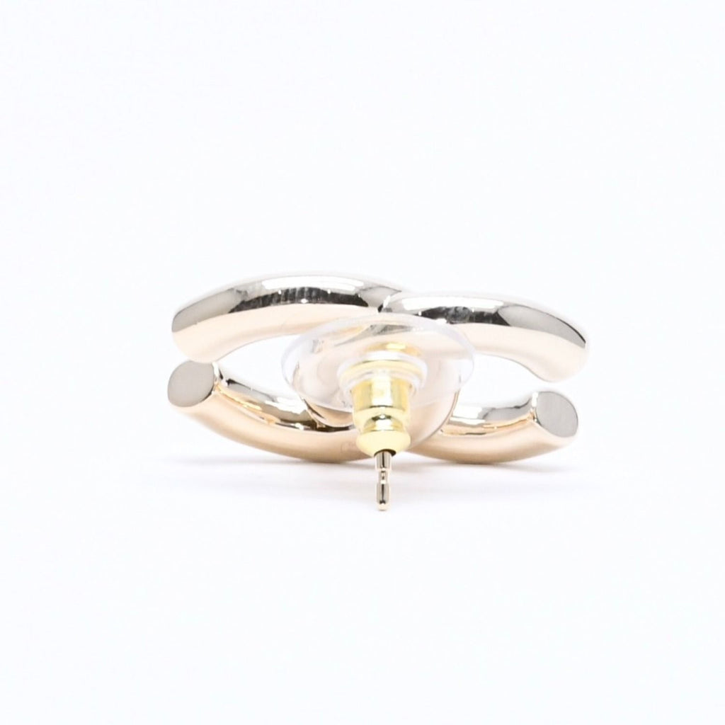 Chanel Earrings CC Logo Light Gold 25 — view 5