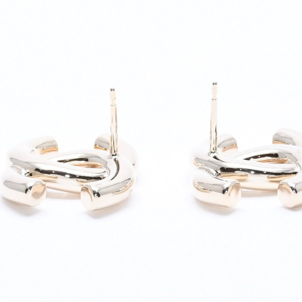Chanel Earrings CC Logo Light Gold 25 — view 7