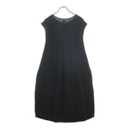 Hermes Sleeveless Knit Wool Long Dress Khaki — view 2