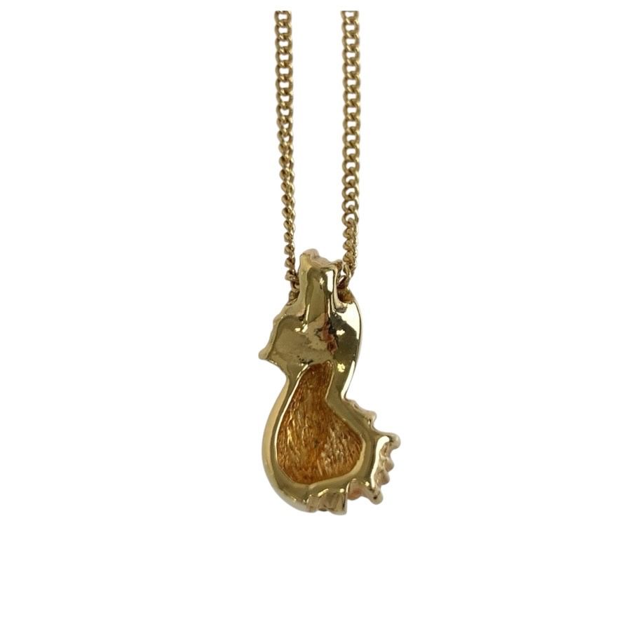 Dior di Vintage Gold Green Plating Necklace — view 2