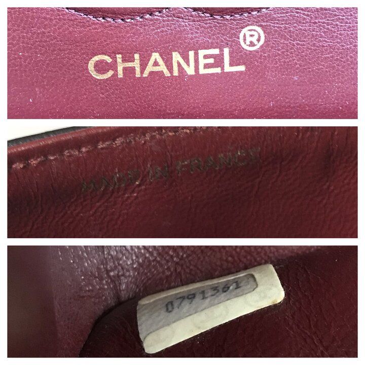 Chanel CC Logo Quilted Lambskin Chain Shoulder Bag Double Flap Black — view 9