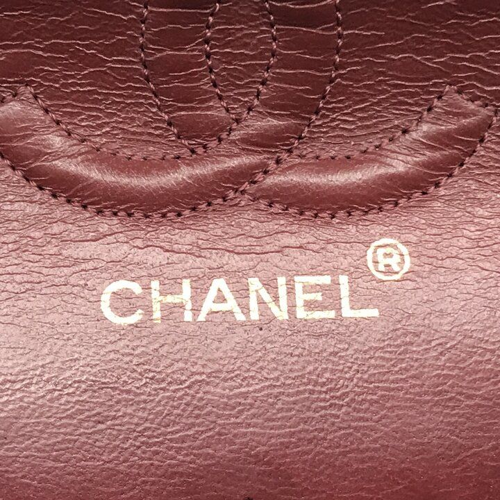 Chanel CC Logo Quilted Double Flap Lambskin Turnlock Chain Shoulder Bag Black — view 9
