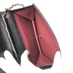 Chanel CC Logo Mini Quilted Push Lock Full Flap Leather Chain Shoulder Bag Black — view 8