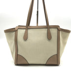 Gucci Swing Tote Shoulder Leather Canvas Beige — view 3