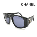 Chanel CC Logo Sunglasses Lens Blue Black Gold Eyewear