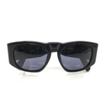 Chanel CC Logo Sunglasses Lens Blue Black Gold Eyewear — view 7